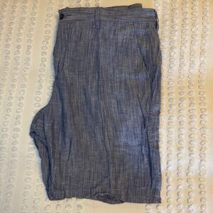 Bloomingdale’s Men’s Store Blue Linen Shorts
